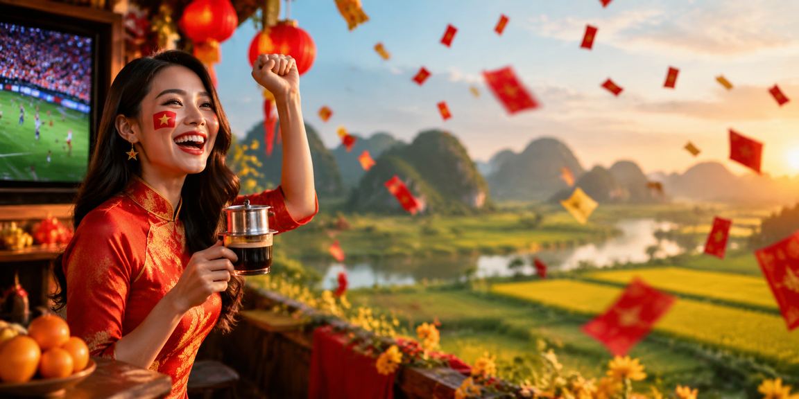 Phong bì đỏ may mắn và cà phê Việt Nam – hình ảnh gợi nhớ mùa khuyến mãi Tết trên igame