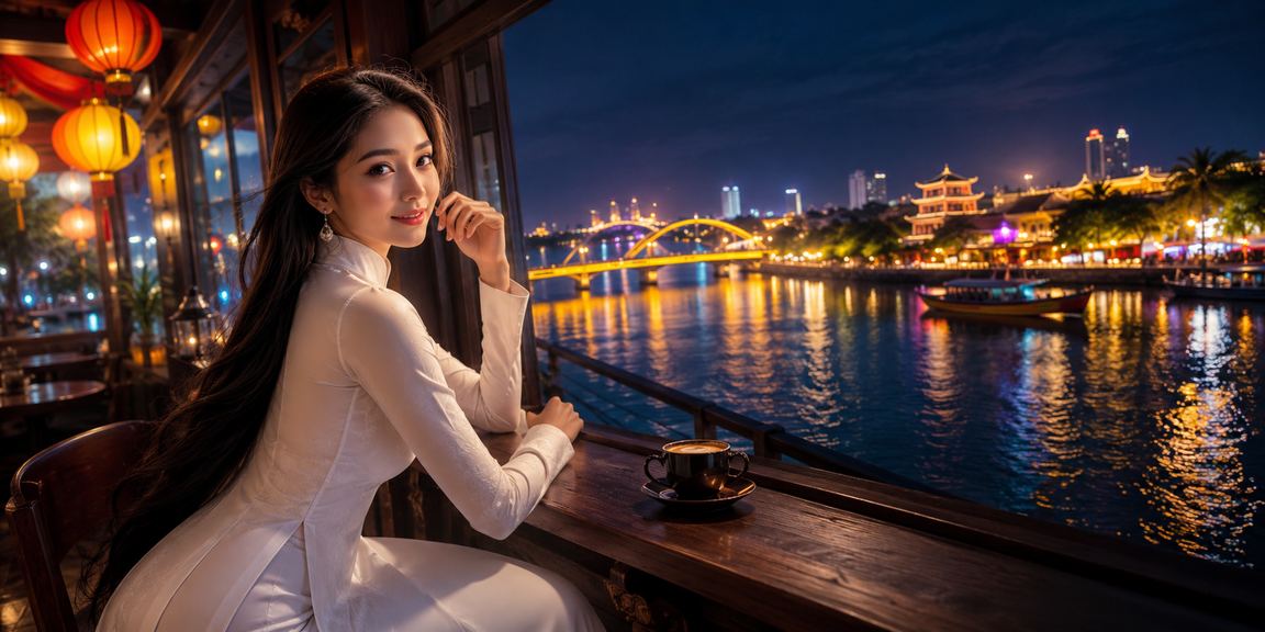 Không gian giải trí hiện đại tại Sài Gòn với áo dài truyền thống